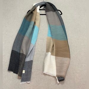 Pretty Persuasions Plaid Shawl Wrap Throw Multi Color Scarf Oversized Soft Warm